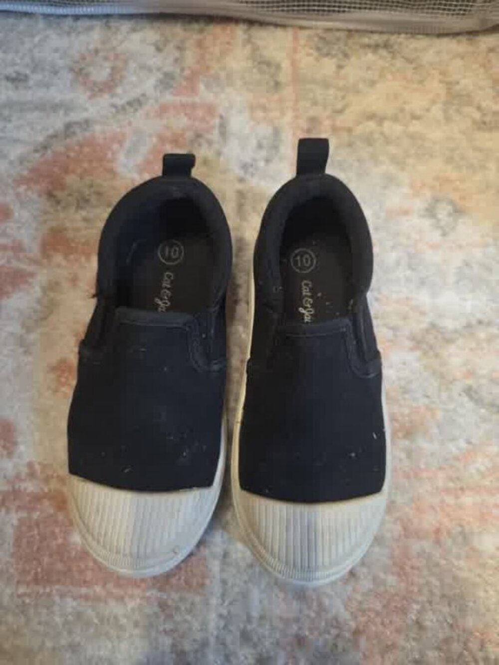 Cat & Jack Black Slip-On Sneakers Size 10T